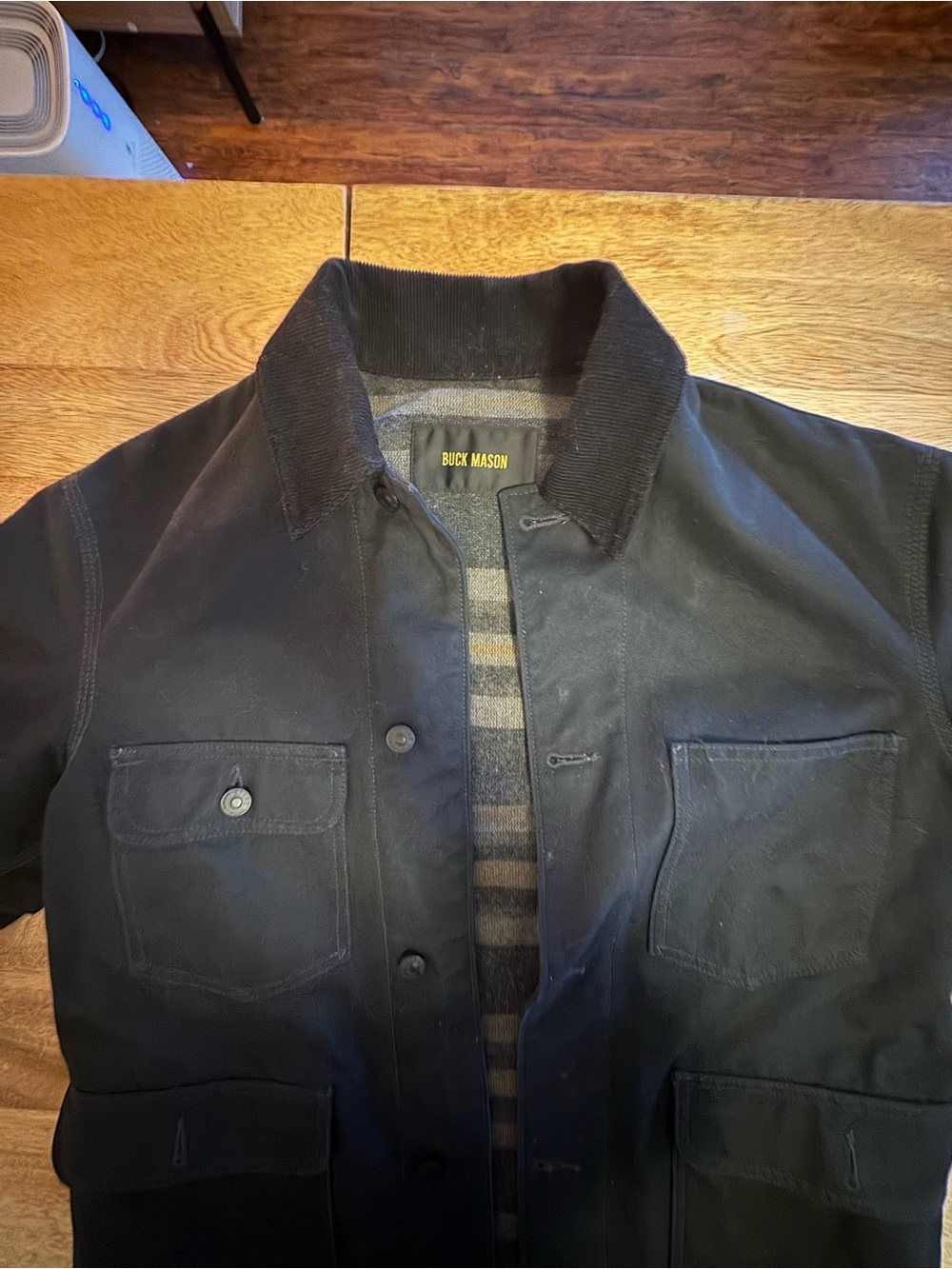 Buck Mason Dry Waxed Canvas Highland Jacket - S - Picture 2 of 9